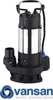 Vansan V750F - 0.75KW 230V Submersible Dewatering Pump For Dirty Water image 1
